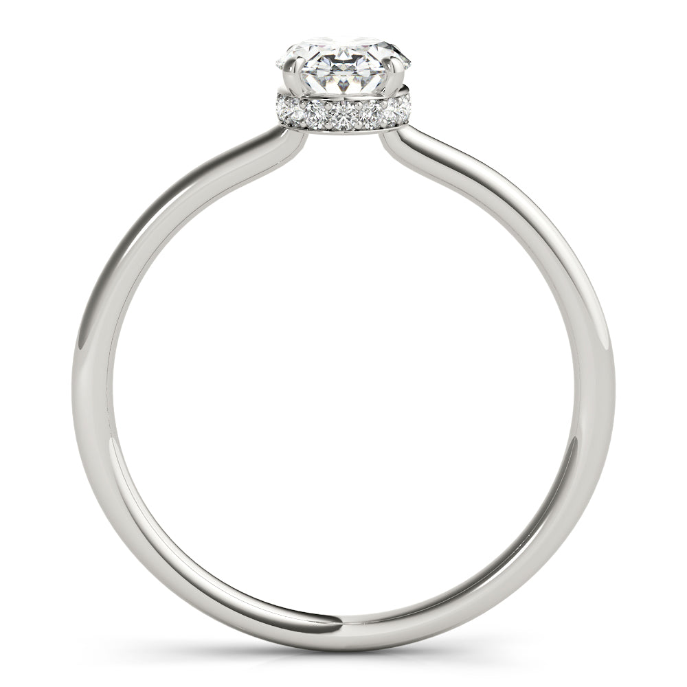 LUMEO Oval Solitaire Engagement Ring
