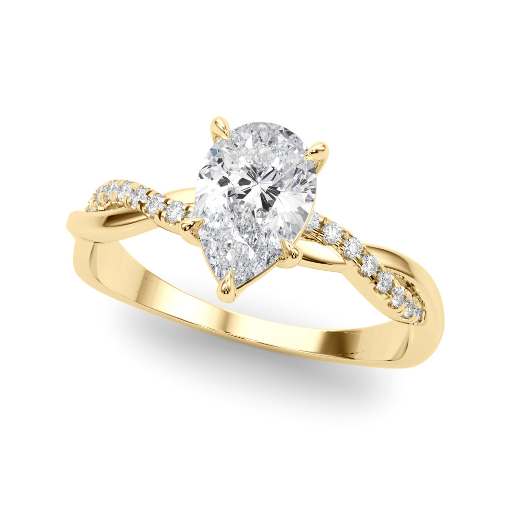 LUMEO Round Double Halo Engagement Ring
