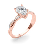 LUMEO Round Double Halo Engagement Ring
