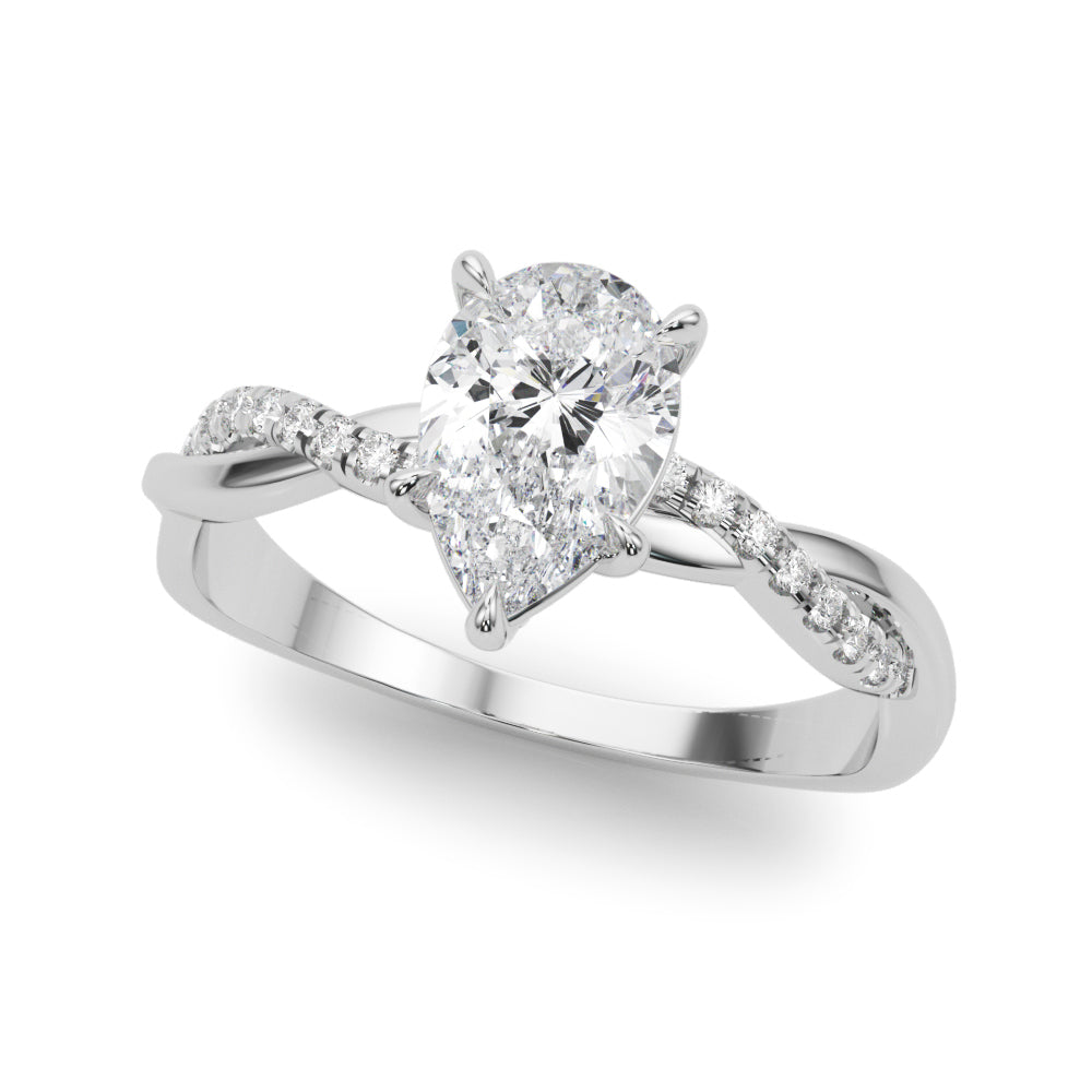 LUMEO Round Double Halo Engagement Ring
