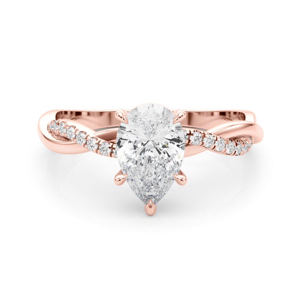 LUMEO Round Double Halo Engagement Ring
