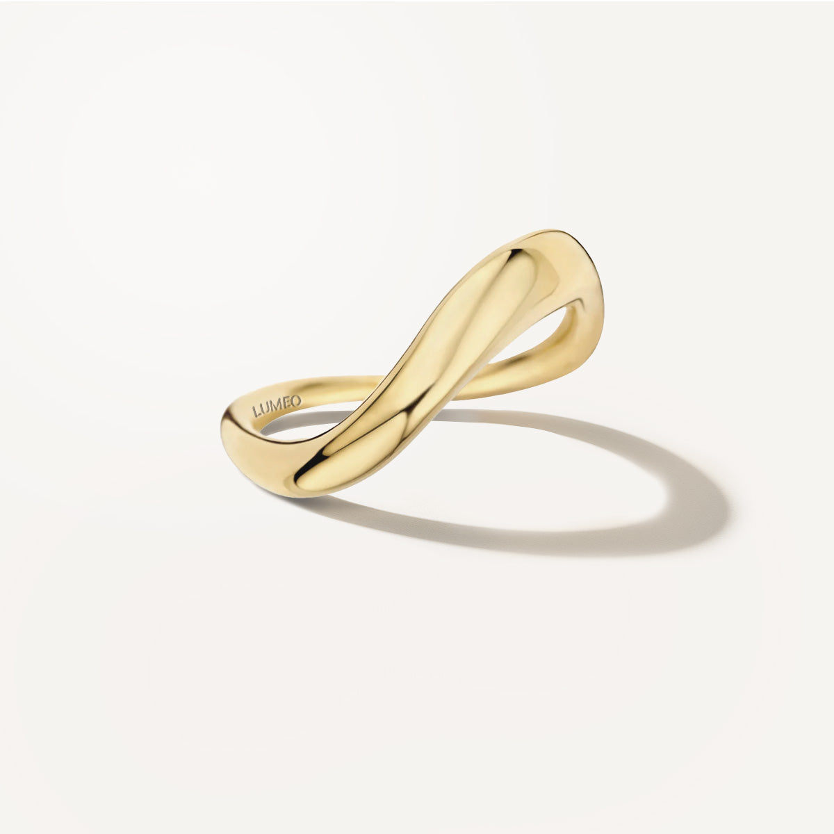 LUMEO Oriane Wave Ring in 18k Solid Yellow Gold #18k-solid-yellow-gold 