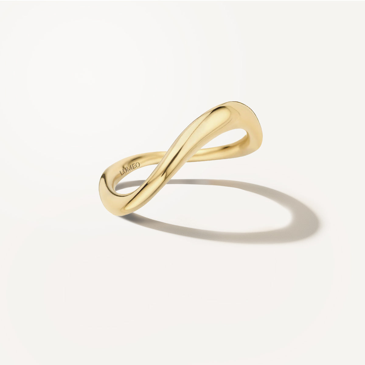 LUMEO Zayra Plain Ring in 18k Solid Yellow Gold #18k-solid-yellow-gold