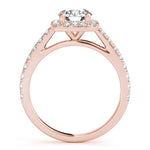 LUMEO Round Halo Engagement Ring 