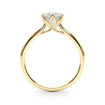 LUMEO Tulip Round Solitaire Engagement Ring 