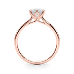 LUMEO Tulip Round Solitaire Engagement Ring 