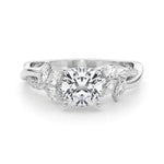 LUMEO Marquise Solitaire Diamond Engagement Ring Set in Platinum 
