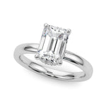 LUMEO Oval Hidden Halo Diamond Engagement Ring in Platinum 
