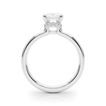 LUMEO Oval Hidden Halo Diamond Engagement Ring in Platinum 