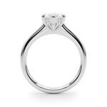 LUMEO Marquise Solitaire Diamond Engagement Ring Side View in Platinum 