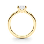 LUMEO Emerald Solitaire Engagement Ring 