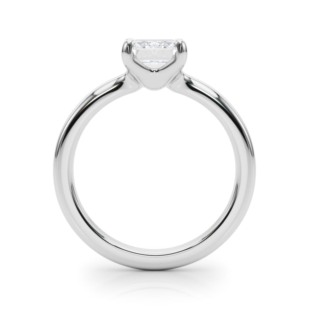 LUMEO Emerald Solitaire Engagement Ring 
