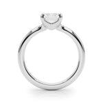 LUMEO Emerald Solitaire Engagement Ring 