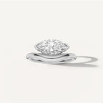 LUMEO Marquise East to West Diamond Ring in Platinum 
