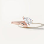 LUMEO Lissa Pear lab diamond ring in 18k solid rose gold 