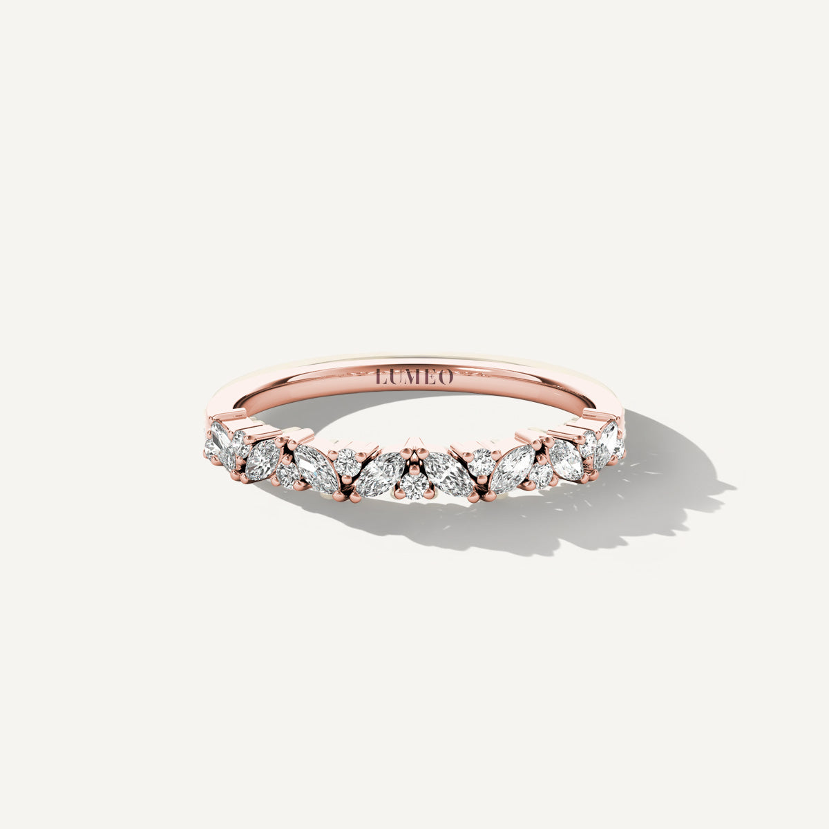 LUMEO Priscilla Ring in 18k Solid Rose Gold 