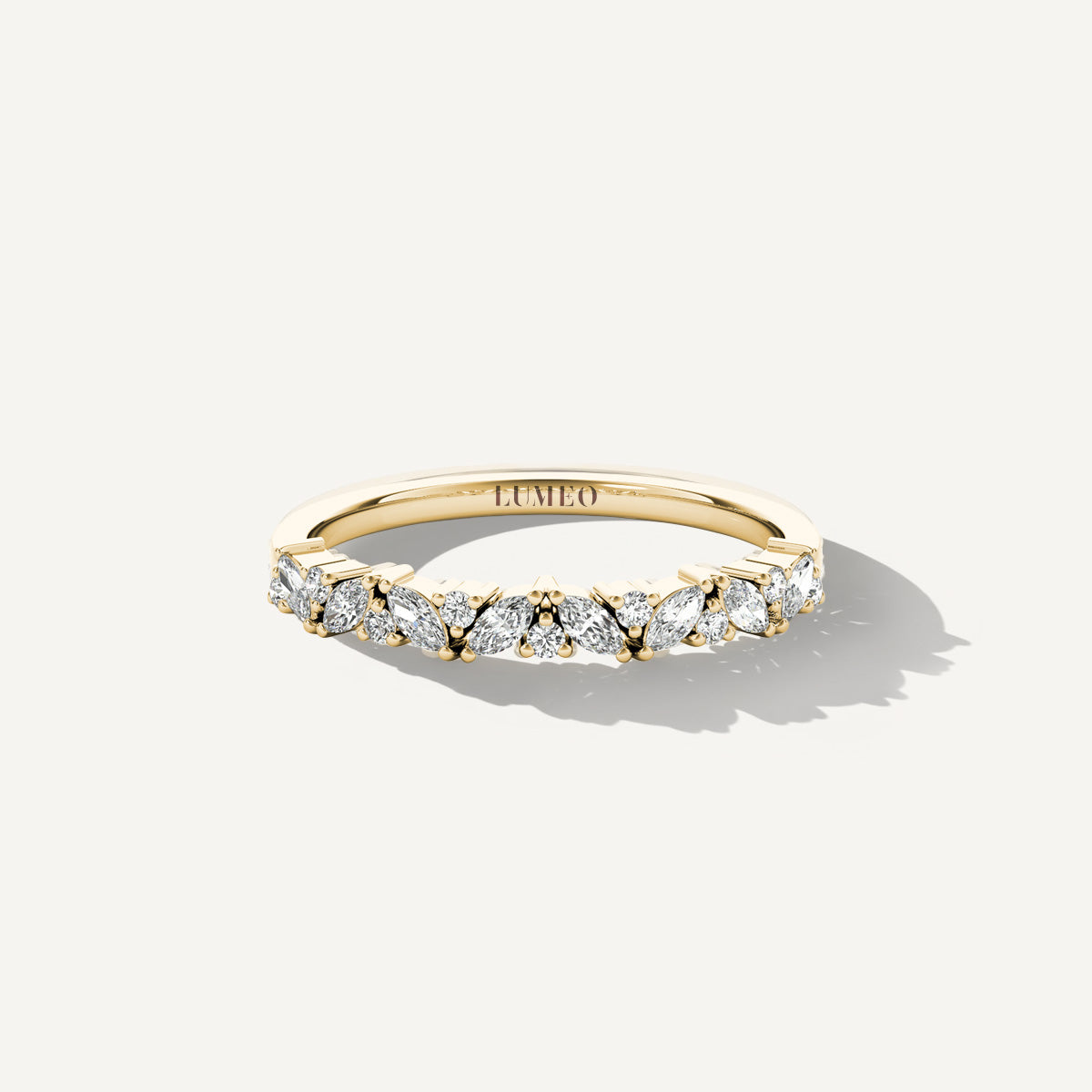 LUMEO Priscilla Ring in 18k Solid Yellow Gold 