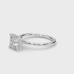 LUMEO Princess Hidden Halo Diamond Engagement Ring Video