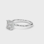LUMEO Princess Hidden Halo Diamond Engagement Ring Video