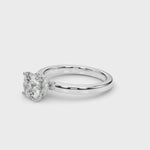 LUMEO Round Hidden Halo Diamond Engagement Ring Video