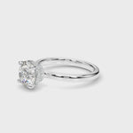 LUMEO Round Hidden Halo Diamond Engagement Ring Video