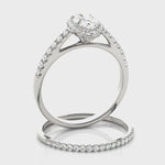 LUMEO Oval Halo Diamond Engagement Ring Video