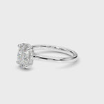 LUMEO Oval Hidden Halo Diamond Engagement Ring Video