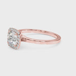 LUMEO Round Halo Engagement Ring
