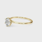 LUMEO Tulip Round Solitaire Engagement Ring