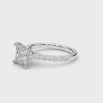 LUMEO Princess Hidden Halo Diamond Engagement Ring Video