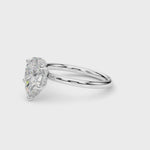 LUMEO Pear Hidden Halo Diamond Engagement Ring Video