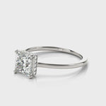 LUMEO Princess Hidden Halo Diamond Engagement Ring Video
