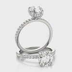 LUMEO Round Hidden Halo Diamond Engagement Ring Video