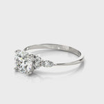 LUMEO Round Three Stone Diamond Engagement Ring Video
