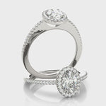 LUMEO Oval Halo Diamond Engagement Ring Video