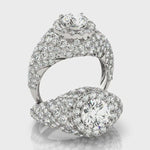 LUMEO Round Halo Diamond Engagement Ring Video