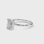 LUMEO Emerald Hidden Halo Diamond Engagement Ring Video