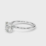 LUMEO Round Hidden Halo Diamond Engagement Ring Video