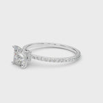 LUMEO Princess Hidden Halo Diamond Engagement Ring Video