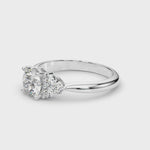 LUMEO Round Three Stone Diamond Engagement Ring Video
