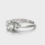 LUMEO Oval Three Stone Diamond Engagement Ring Video