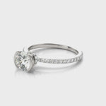 LUMEO Round Hidden Halo Diamond Engagement Ring Video
