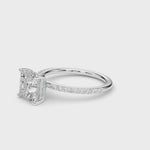 LUMEO Princess Hidden Halo Diamond Engagement Ring Video