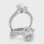 LUMEO Oval Halo Diamond Engagement Ring Video