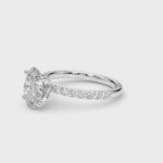 LUMEO Princess Hidden Halo Diamond Engagement Ring Video