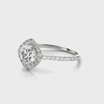 LUMEO Round Halo Diamond Engagement Ring Video