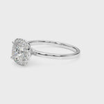 LUMEO Cushion Halo Engagement Ring
