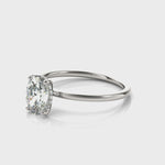 LUMEO Oval Hidden Halo Diamond Engagement Ring Video