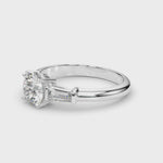 LUMEO Round Three Stone Diamond Engagement Ring Video