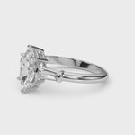 LUMEO Marquise Three Stone Diamond Engagement Ring Video